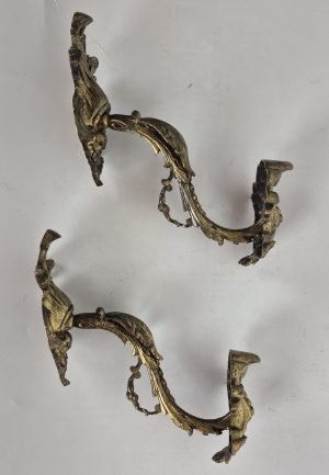 Pair of French curtain tie backs