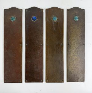 Set of four Arts & Crafts finger plates